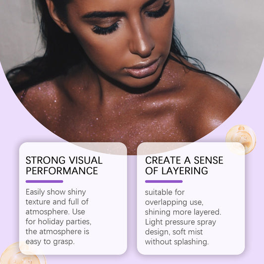 Purple glitter highlighter