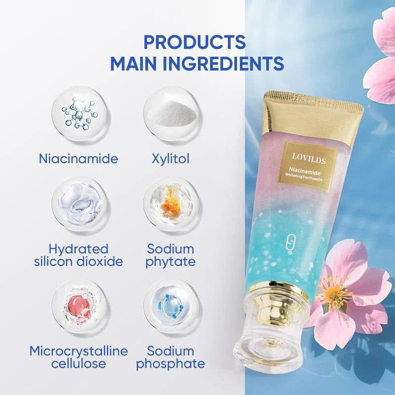 ⏱️Posledné 3 hodiny: 【Druhý len za 10 €】 na bieliacu zubnú pastu LOVILDS® s nikotínamidom