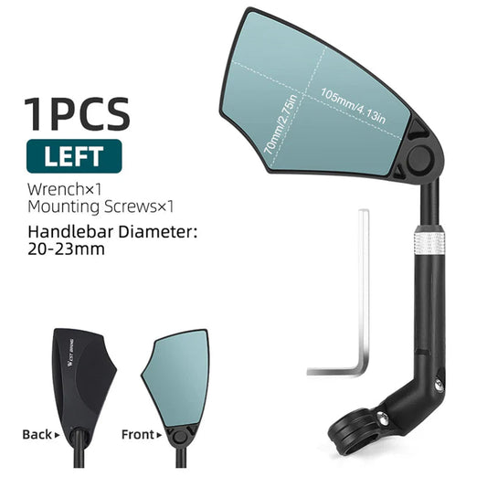 360° nastaviteľné zrkadlo na riadidlá bicykla