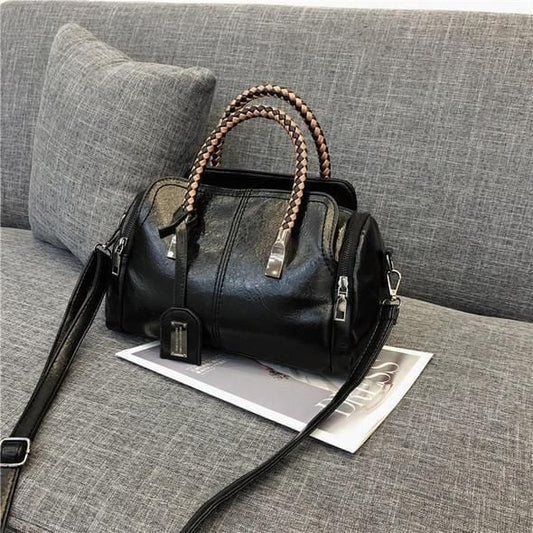 Dámska kožená taška s veľkou kapacitou