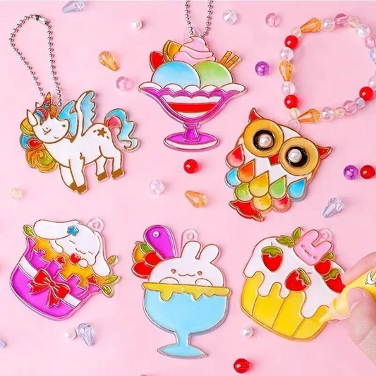 Komplet za umetnost in obrt DIY s kristalnimi barvami