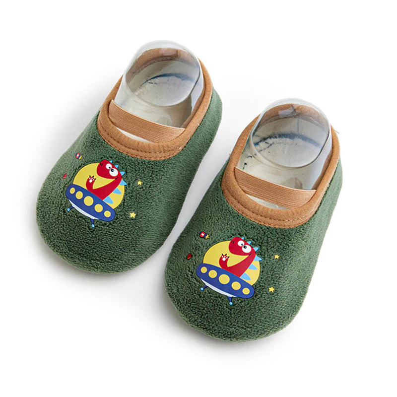 【👶 Bezpečné a teplé, najlepšia voľba pre mamičky】Hrubé a protišmykové podlahové ponožky pre bábätká