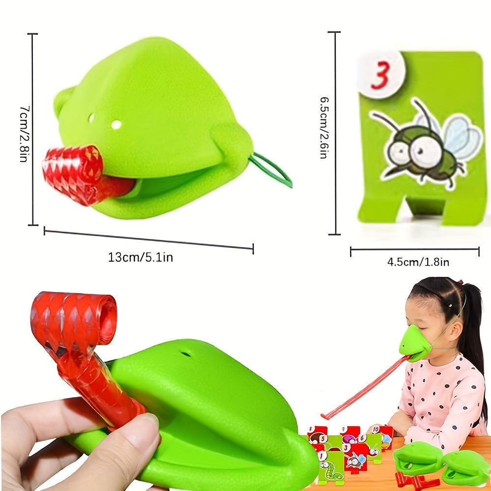 【🐸 Je to vzdelávacie a zábavné a dokáže to aj zmierniť stres!】Frog mouth sticking out tongue desktop children's toy