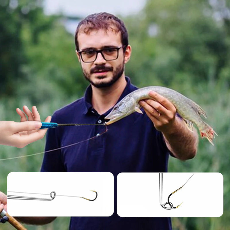 【🎁Druhý kus zadarmo】Odstraňovač kovových rybárskych háčikov s priehľadnou úložnou trubicou