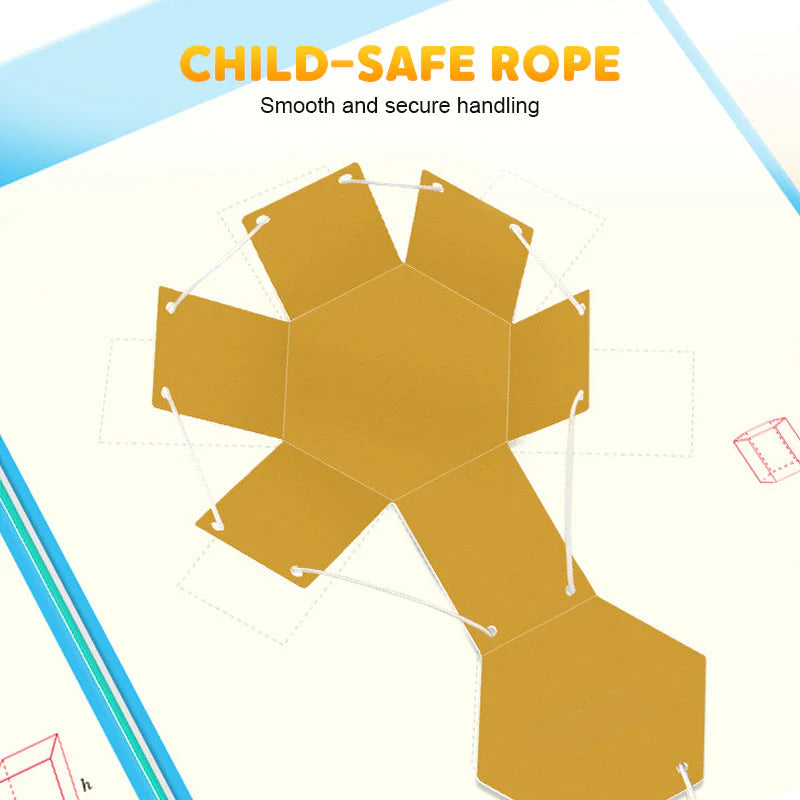 【👶🏻👶🏻Zaujímavá výučba】Učebnica o 3D geometrii s ťahaním šnúrok