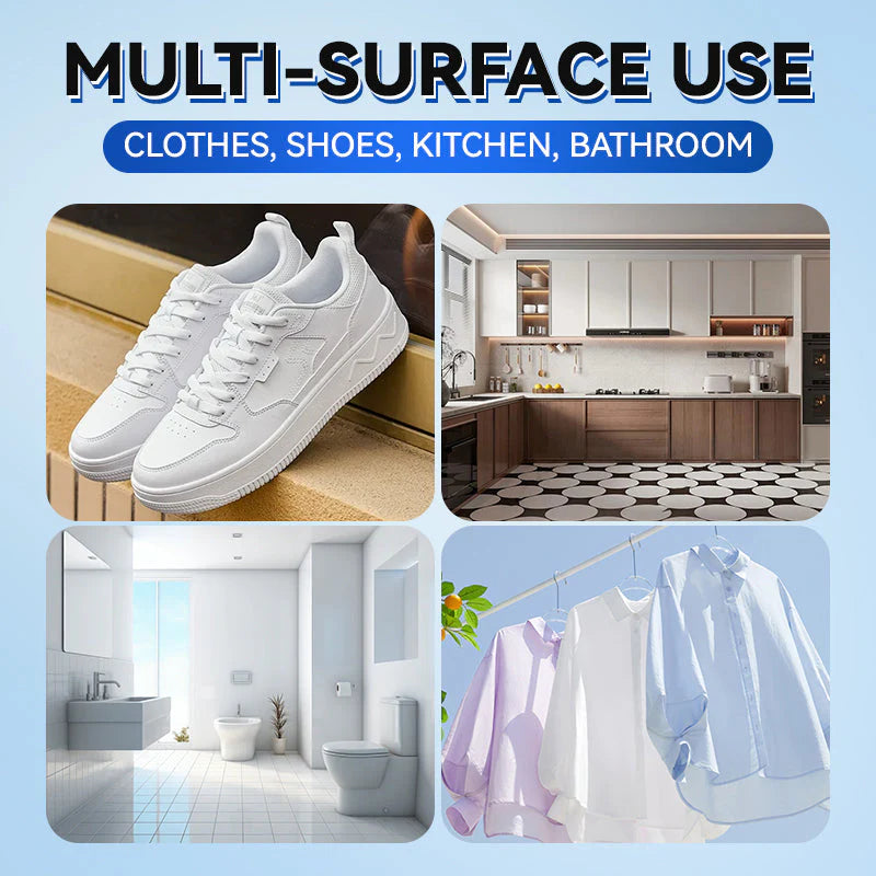 【🧼 Účinne odstraňuje odolné škvrny】Univerzálna čistiaca pasta na oblečenie a obuv