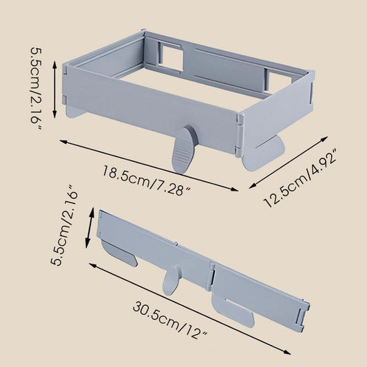 【🔧 Ušetrite miesto v kuchyni, kúpeľni alebo práčovni】Skladací držiak na odpadkové vrecia na montáž na stenu, nie je potrebné vŕtanie