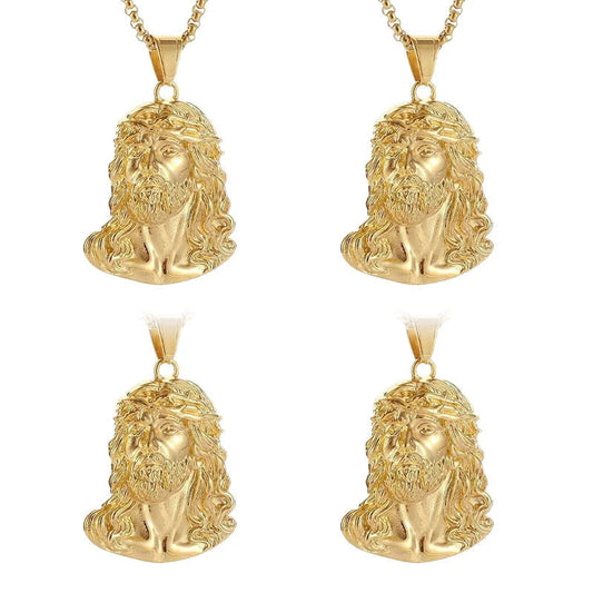 【🎁 Perfektný darček!】Náhrdelník s príveskom zobrazujúcim obraz Ježiša