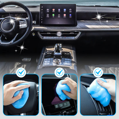 【🧼 Ľahko absorbuje prach a nečistoty, opakovane použiteľné】Univerzálny lepiaci čistiaci gél (umývateľný a opakovane použiteľný)