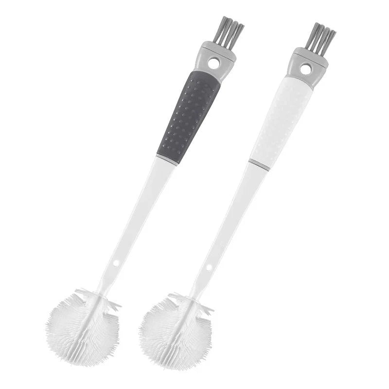 【🎁 Čím viac nakúpite, tým viac zliav získate】Odnímateľná silikónová čistiaca kefka s dlhou rukoväťou