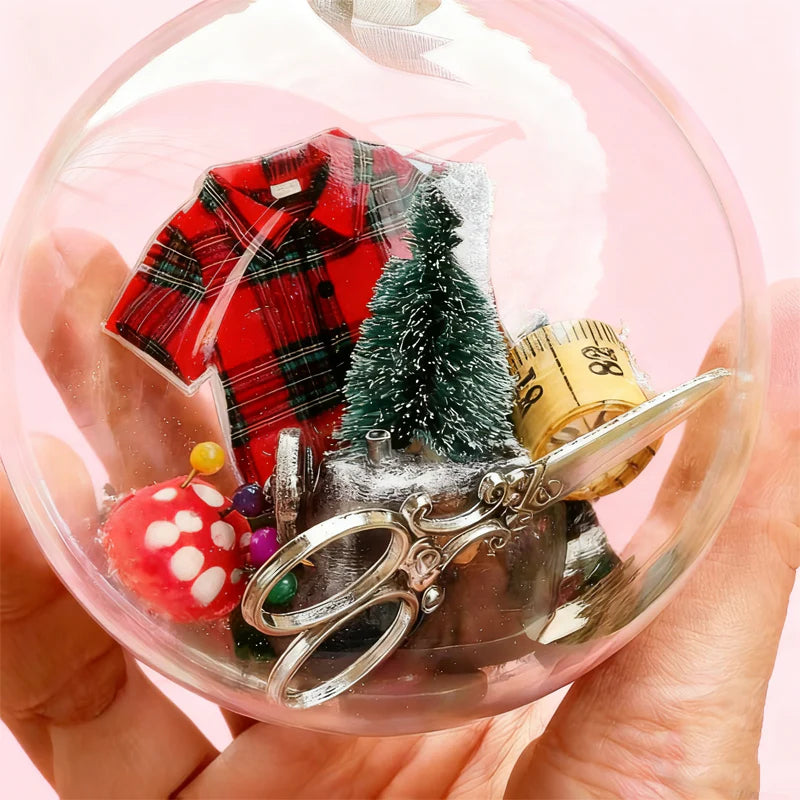 【🎄🎄Najlepší vianočný darček🎅🏻🎅🏻】Vianočné ozdoby na šitie – snehové gule