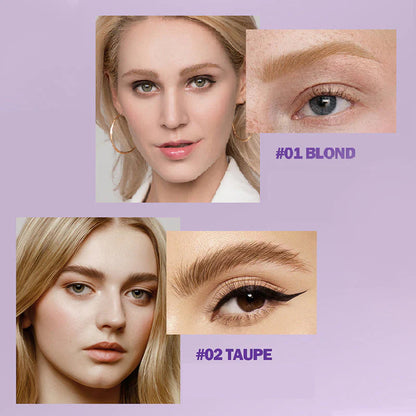 【🎁Druhý kus zadarmo】Tekutá ceruzka na obočie so zahnutým štetcom a dipom