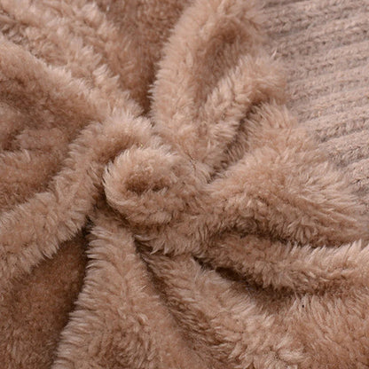 【❄️ Ideálne na lyžovanie, cestovanie alebo každodenné nosenie!】elegantná, hrubá pletená zimná čiapka s teplou pokrývkou tváre a šatkou