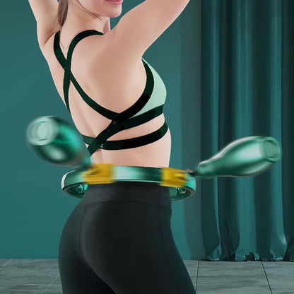 【🥰Ideálna voľba pre domáce fitness!】Inteligentný nastaviteľný masážny prístroj Hula Hoop