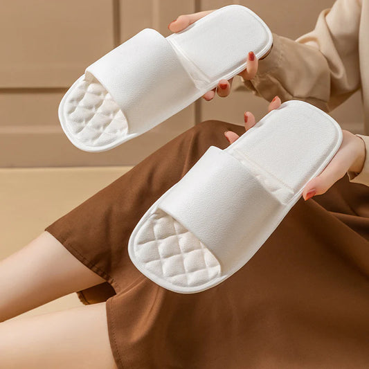 【✨ Pohodlné na nosenie, rýchlo schnú a dajú sa ľahko zložiť do batožiny;】Skladacie, protišmykové jednorazové sprchové papuče