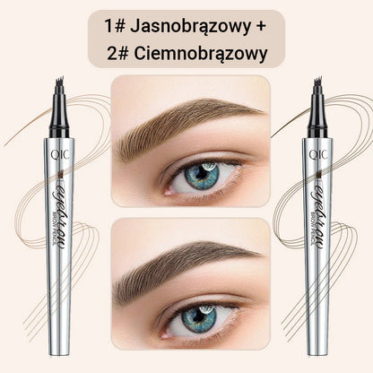 【🥰Kúp 1 a získaj 1 zadarmo】☔Vysokokvalitná vodeodolná ceruzka na obočie so 4 vidličkami