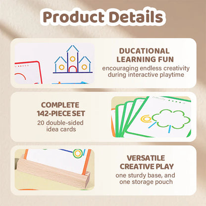 【🧩 Stimulujte predstavivosť a zručnosti v riešení problémov!】Kreatívne vzdelávacie bloky pre najmenších