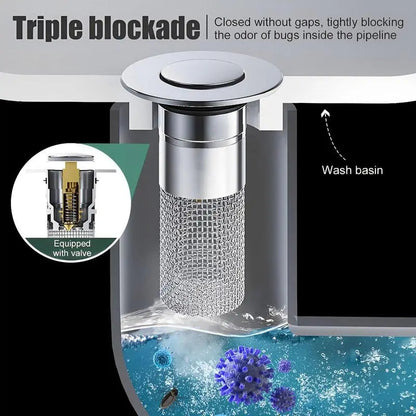 【🎁 Čím viac nakúpite, tým viac zliav získate】Americká štandardná zátka odtoku drezu malého kalibru