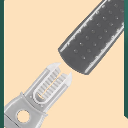 【🎁 Čím viac nakúpite, tým viac zliav získate】Odnímateľná silikónová čistiaca kefka s dlhou rukoväťou