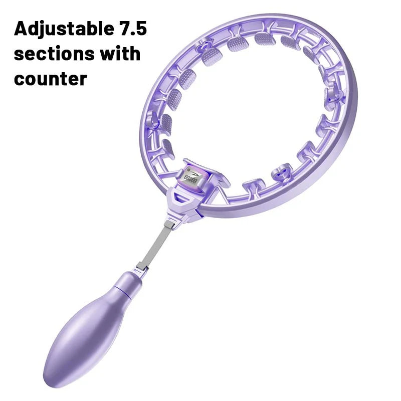 【🥰Ideálna voľba pre domáce fitness!】Inteligentný nastaviteľný masážny prístroj Hula Hoop