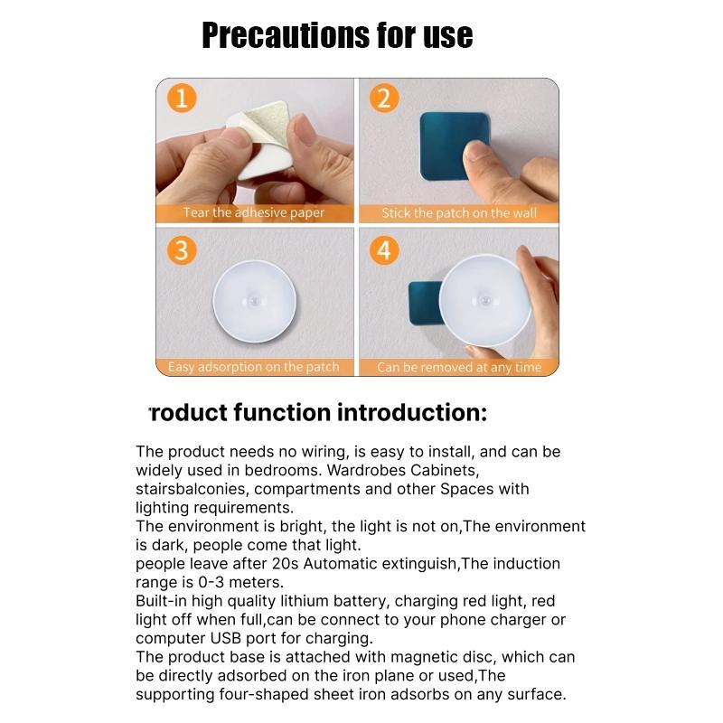 Indukčný nabíjací spínač Dvojfarebné nočné svetlo