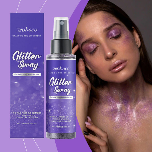 Purple glitter highlighter