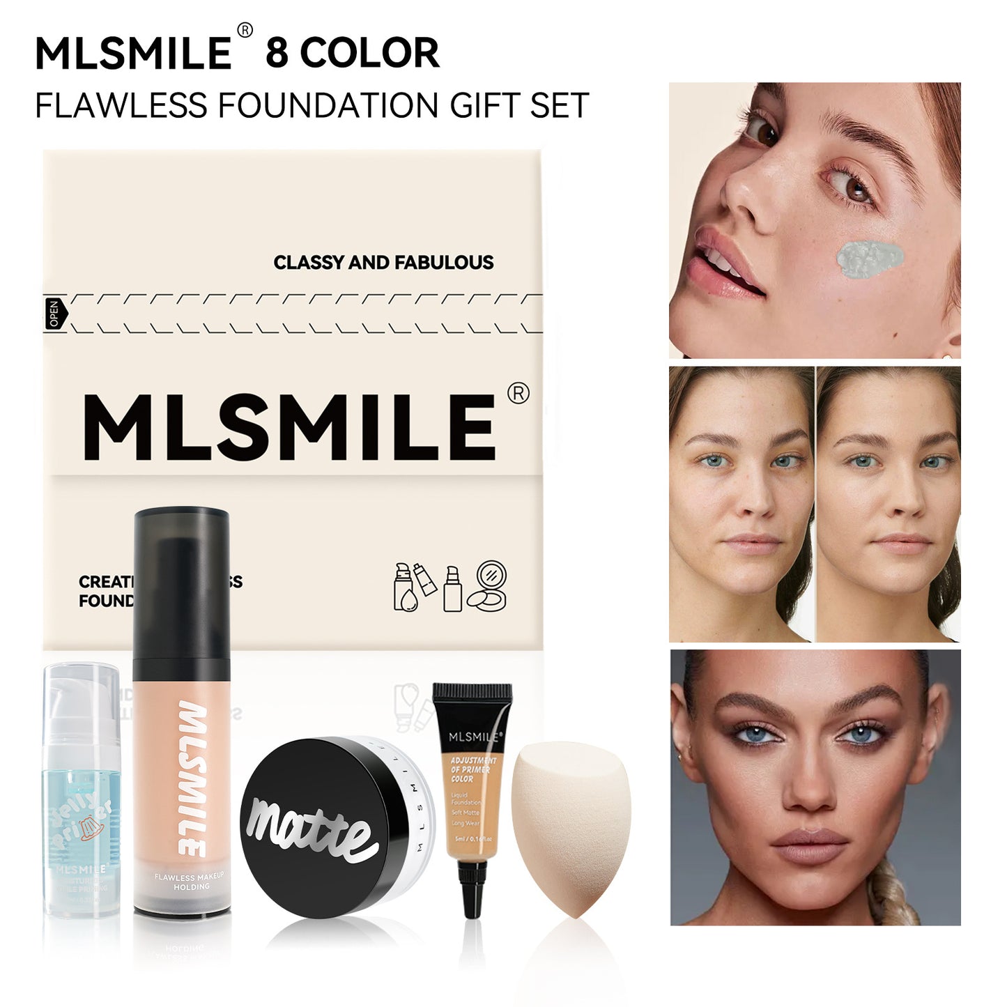 (🔥Kupite 1 dobite 1 gratis🔥)Matný púder na kontrolu mastnoty a hydratáciu. Korekčný podkladový make-up