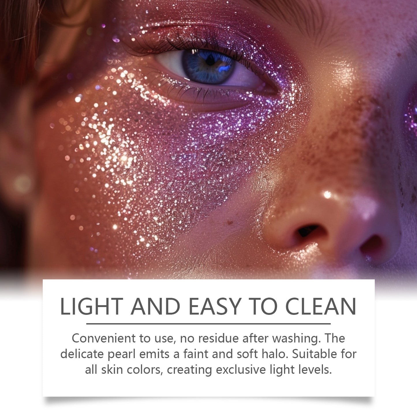Purple glitter highlighter