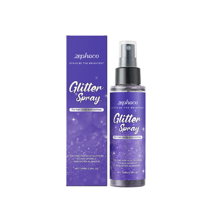 Purple glitter highlighter