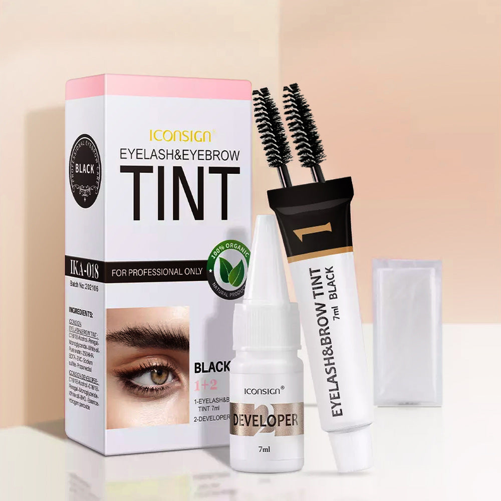 【🎁Druhý kus zadarmo】Sada na farbenie obočia, vodeodolná, rýchloschnúca