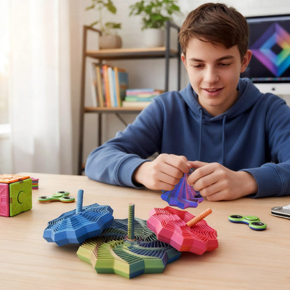 （🔥Kúp 1 získaj 1 zadarmo🔥）3D tlačená hračka Fidget Star Spinner