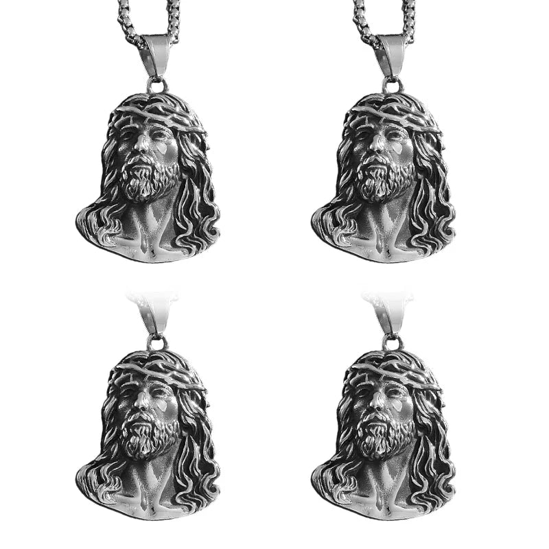 【🎁 Perfektný darček!】Náhrdelník s príveskom zobrazujúcim obraz Ježiša