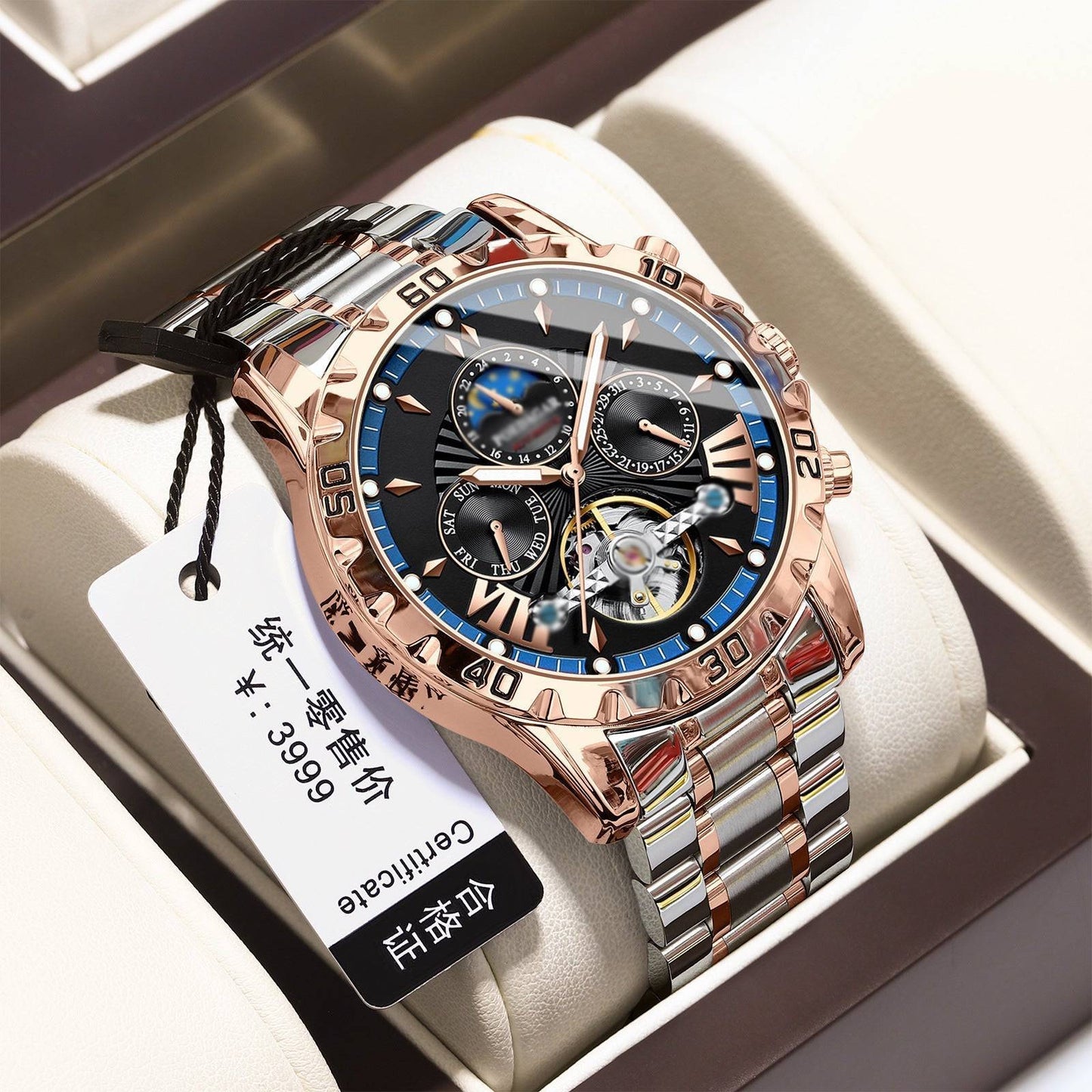 【⏰50% zľava po obmedzenú dobu】⌚Úplne nové švajčiarske vodotesné automatické mechanické hodinky