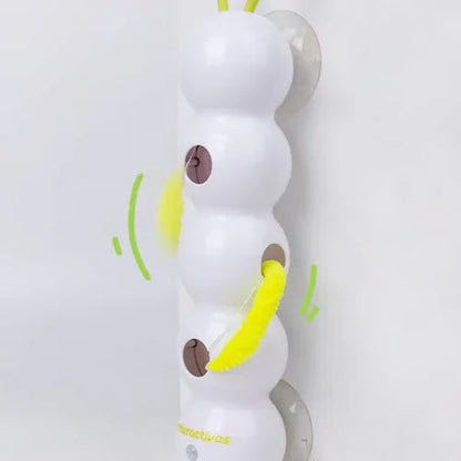 【😺 Účinne zmierňuje nudu a stres u vašej mačky, čím zabaví vášho domáceho maznáčika.】Interaktívna elektrická hračka pre mačky v tvare húsenice