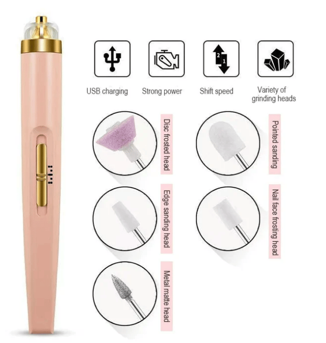 GLAMICS ELEKTRICKÁ PROFESIONÁLNA SADA STROJKOV NA NECHTY NA MANIKÚRU