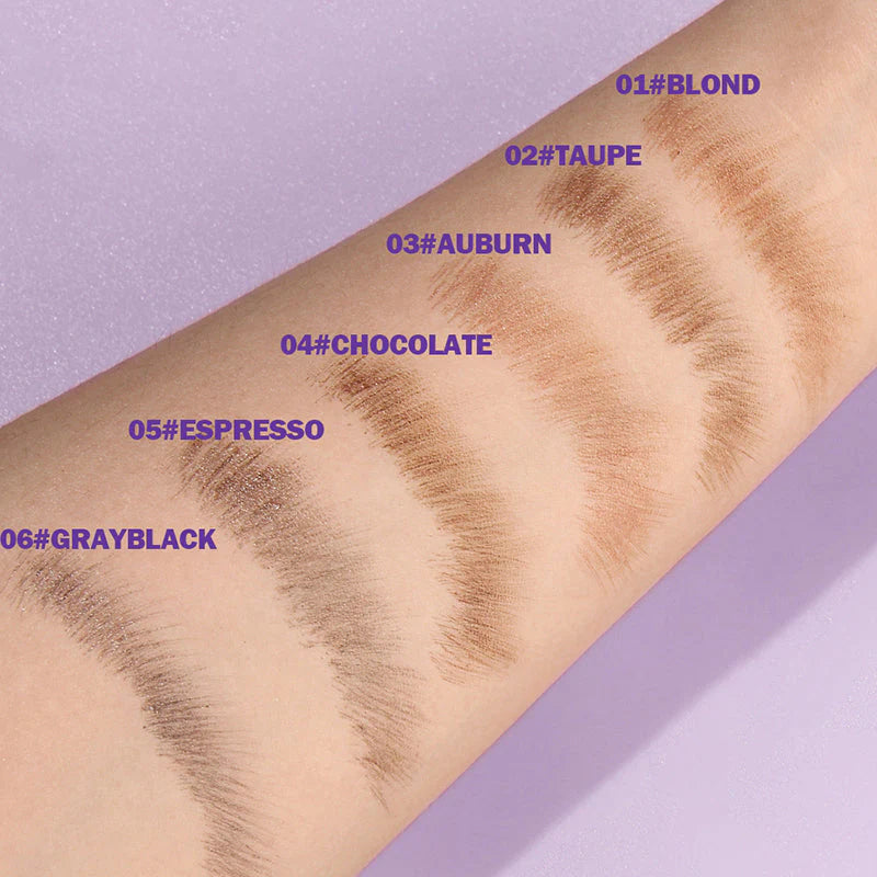 【🎁Druhý kus zadarmo】Tekutá ceruzka na obočie so zahnutým štetcom a dipom