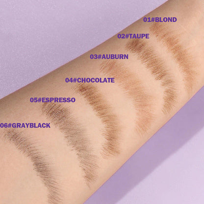 【🎁Druhý kus zadarmo】Tekutá ceruzka na obočie so zahnutým štetcom a dipom