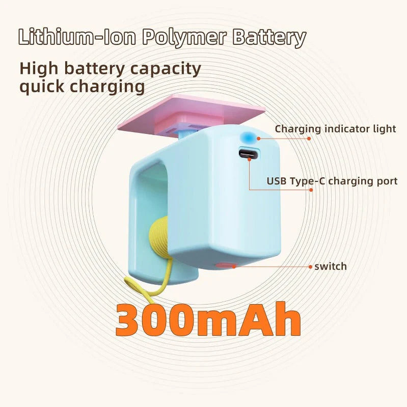 【🐱 Umožnite mačkám lepší pohyb】Stropná podstielka pre mačky AutoBounce USB-C