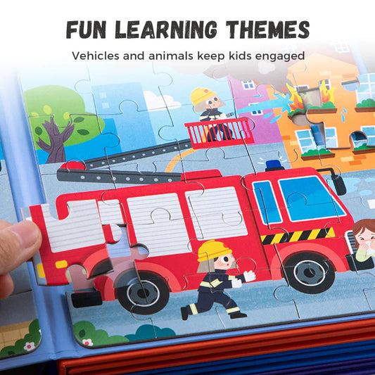 【🧩 Podporuje kognitívny vývoj a je zábavné!】Magnetické puzzle pre deti