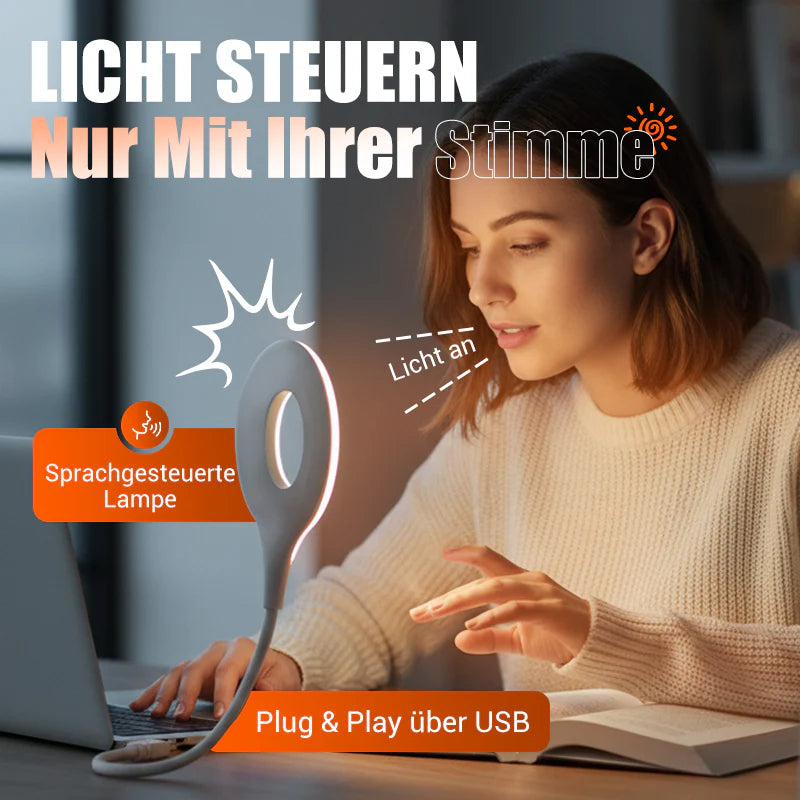 🔥Kúp 1 získaj 1 zadarmo🔥Hlasovo ovládaná LED USB lampa