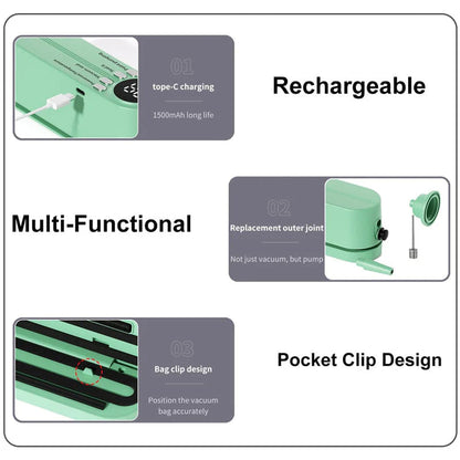 【🥩Udržte potraviny čerstvé a rozlúčte sa so zápachom z chladničky!】Mini bezdrôtový vysávač