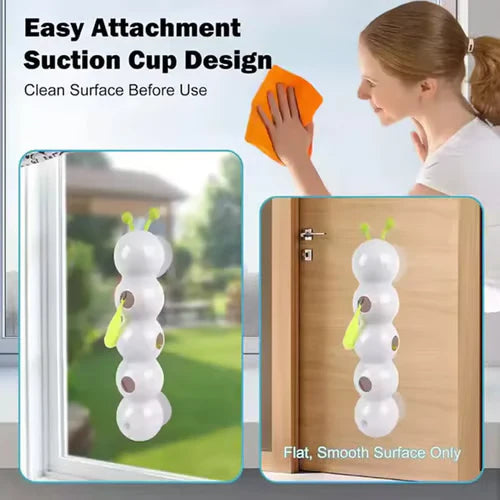 【😺 Účinne zmierňuje nudu a stres u vašej mačky, čím zabaví vášho domáceho maznáčika.】Interaktívna elektrická hračka pre mačky v tvare húsenice