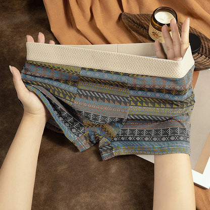 【🔥Kúp 1 získaj 2 zadarmo🔥】Pánske priedušné boxerky s geometrickým vzorom