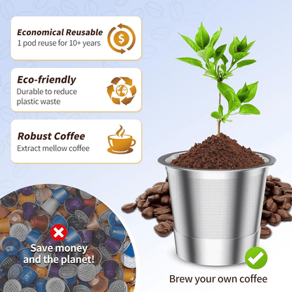 Opakovane použiteľný K-Cup pre Keurig 1.0 z nehrdzavejúcej ocele, doplniteľný K-Cup --⏱️Posledná akcia so Druhý kus len za 10 €