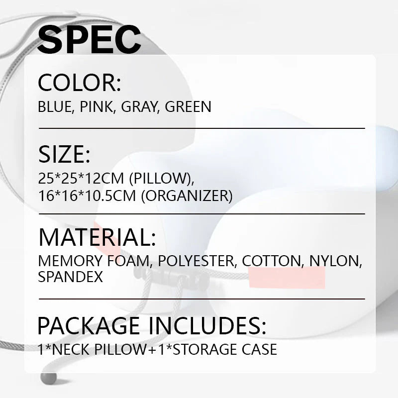 【🎁Bezplatný úložný box】Vankúš na krk z pamäťovej peny v tvare U