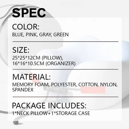 【🎁Bezplatný úložný box】Vankúš na krk z pamäťovej peny v tvare U