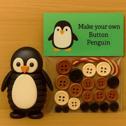 【🎄Dodajte Vianociam radosť a špeciálnu atmosféru!】Vianočné ozdoby so zvieratkami vyrobené z gombíkov svojpomocne