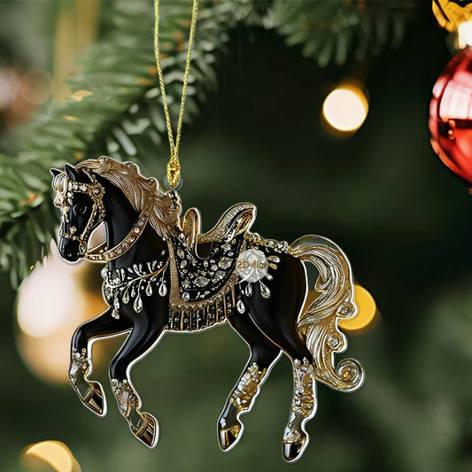 Akrylový prívesok v tvare koňa