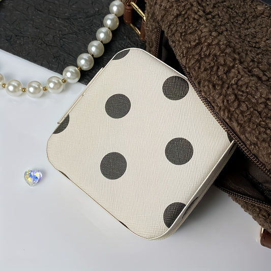 【💎 Veľmi vhodné na cesty aj domáce uskladnenie!】Kožená šperkovnica