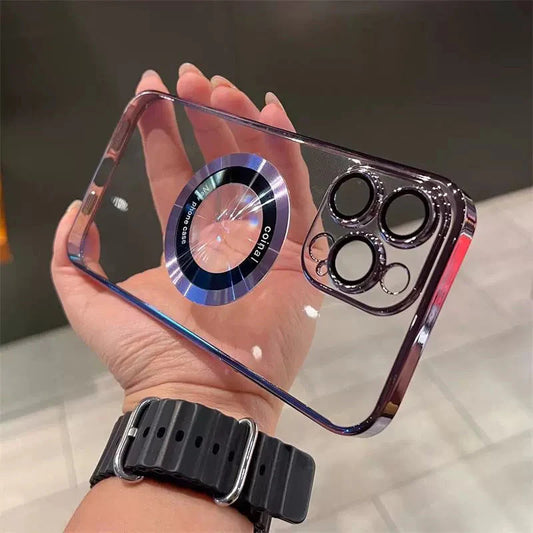 Priehľadné magnetické puzdro na iPhone